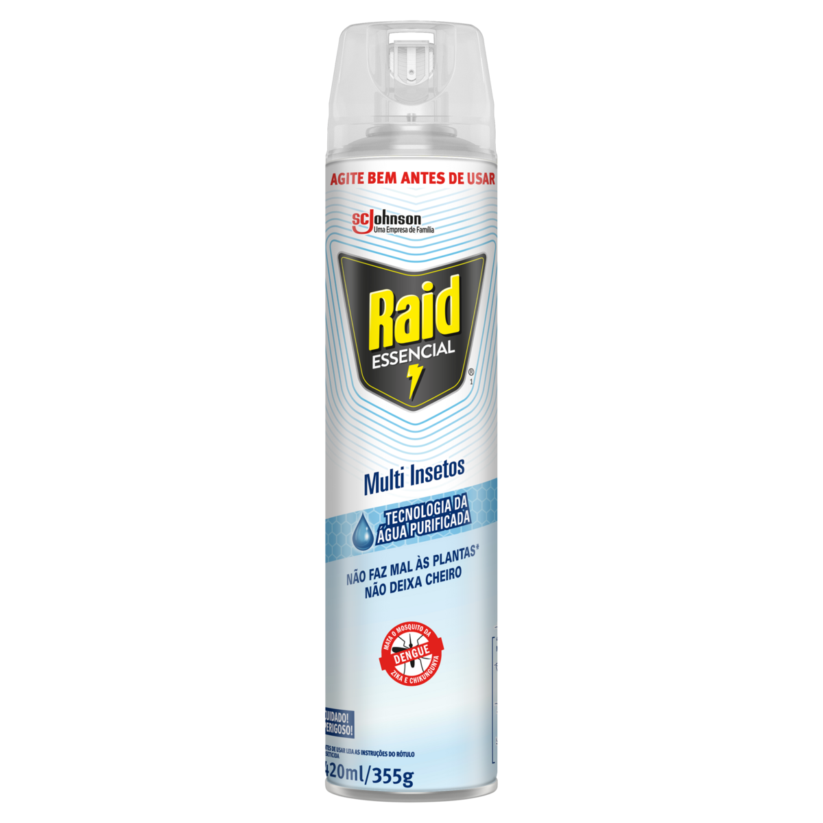 Inseticida RAID Multi Insetos Tecnologia da Água Purificada 420ml