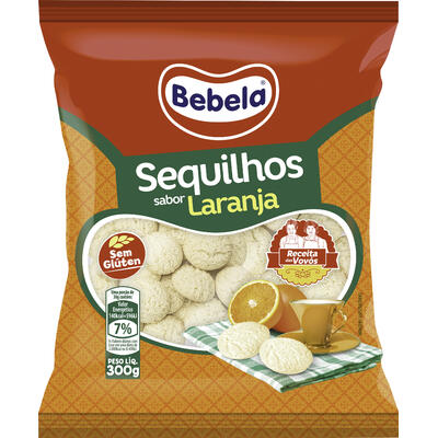 Biscoito Sequilho Mika Bebela Laranja 300g