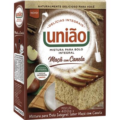 Mistura para Bolo União Maçã com canela 400g