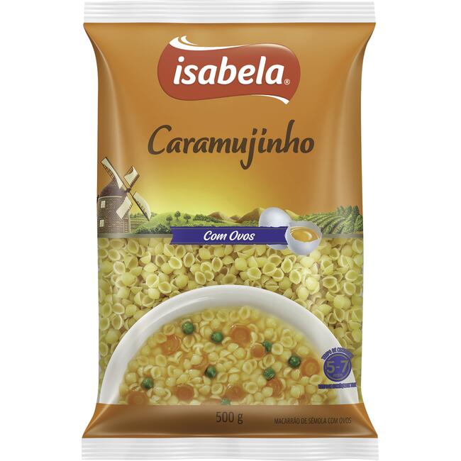 Macarrão com Ovos Isabela Caramujinho 500g