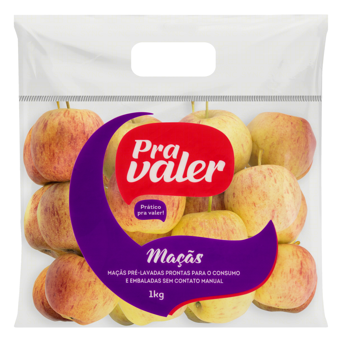 Maçã Pré-Lavada Nacional Pra Valer 1kg