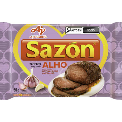 Tempero Para Carnes SAZON Alho 60g