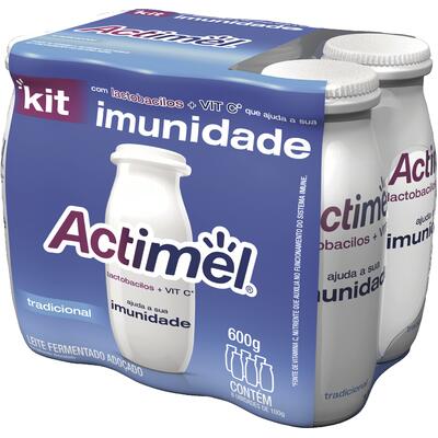 Leite Fermentado ACTIMEL Tradicional Com 6 Unidades 100g