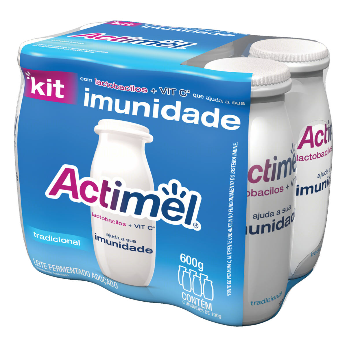 Leite Fermentado ACTIMEL Tradicional Com 6 Unidades 100g