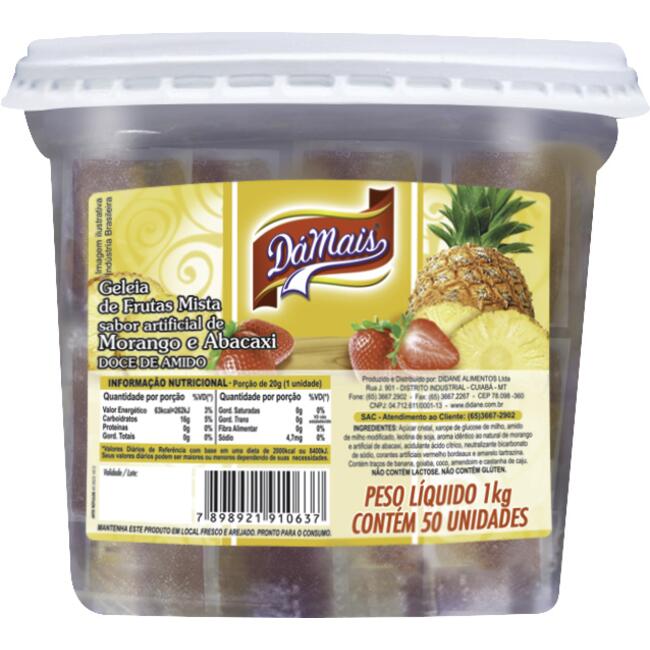 Doce Geleia de Frutas Dámais 1kg