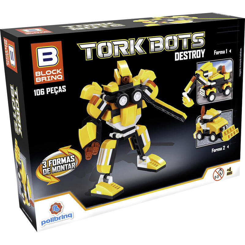 Blocos Polibrinq Robocar Blocks un