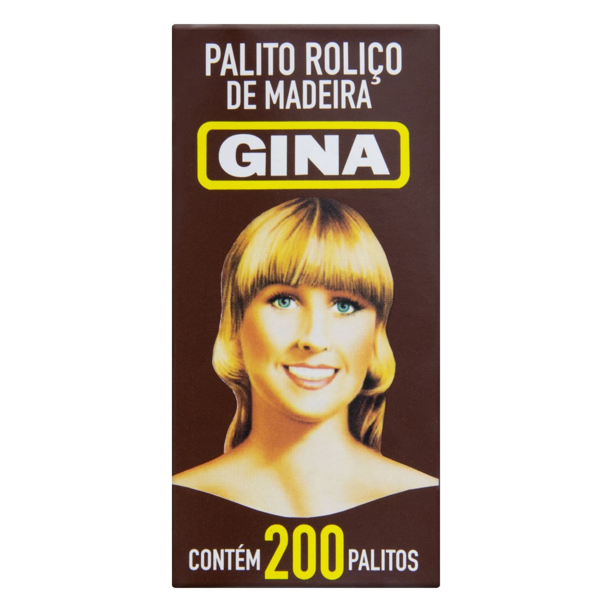 Palito Gina Madeira Roliço 200 Unidades