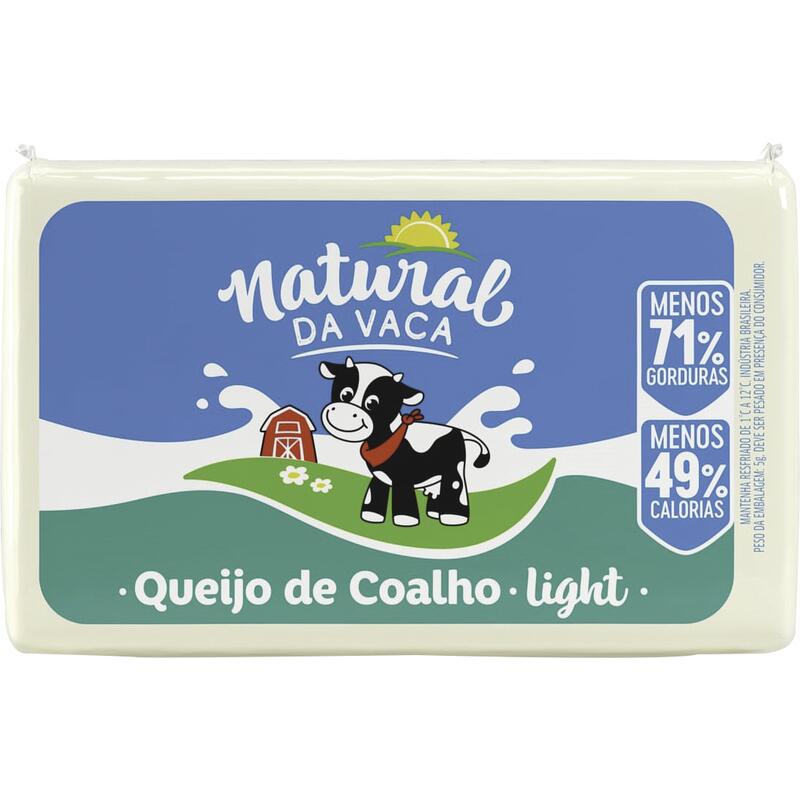 Queijo Coalho Natural da Vaca Resf Light Preço por quilo na peça