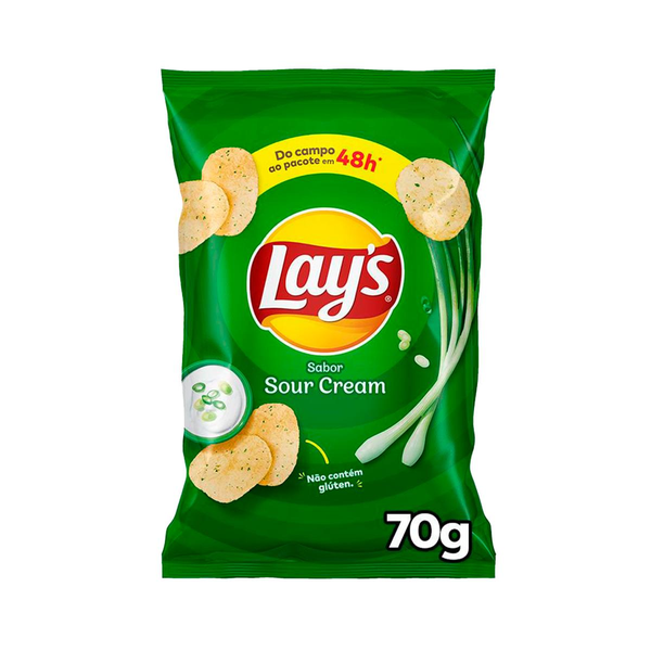 Batata Frita Lisa Creme De Cebola Lays 70G