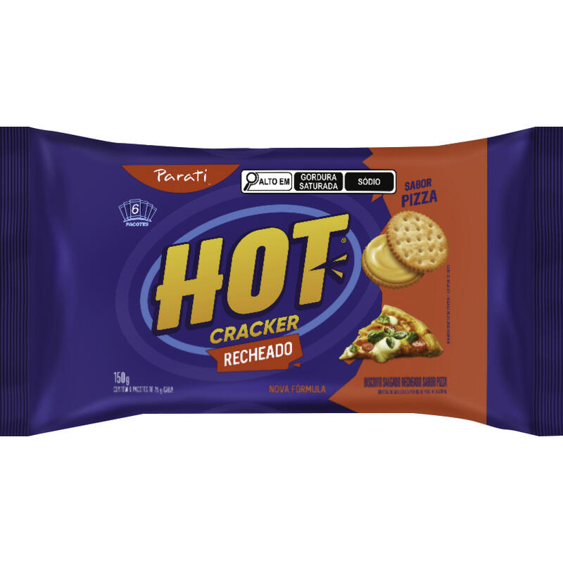 Biscoito Hot Cracker Parati Pizza 150g