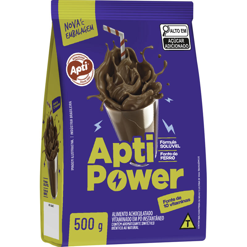 Achocolatado em Pó Apti Power 500g