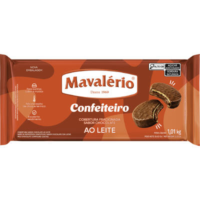 Cobertura de Chocolate Mavalério Confeiteiro Ao Leite 1,01kg