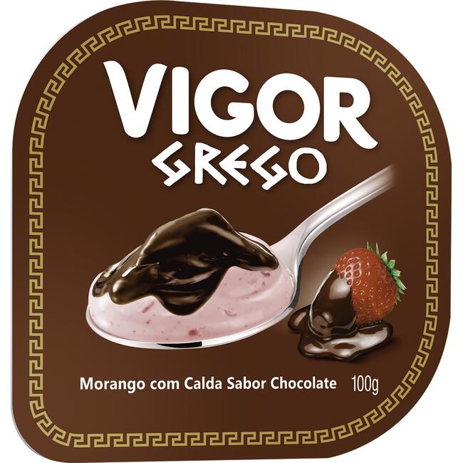 Iogurte Vigor Grego Morango com Chocolate un 100g