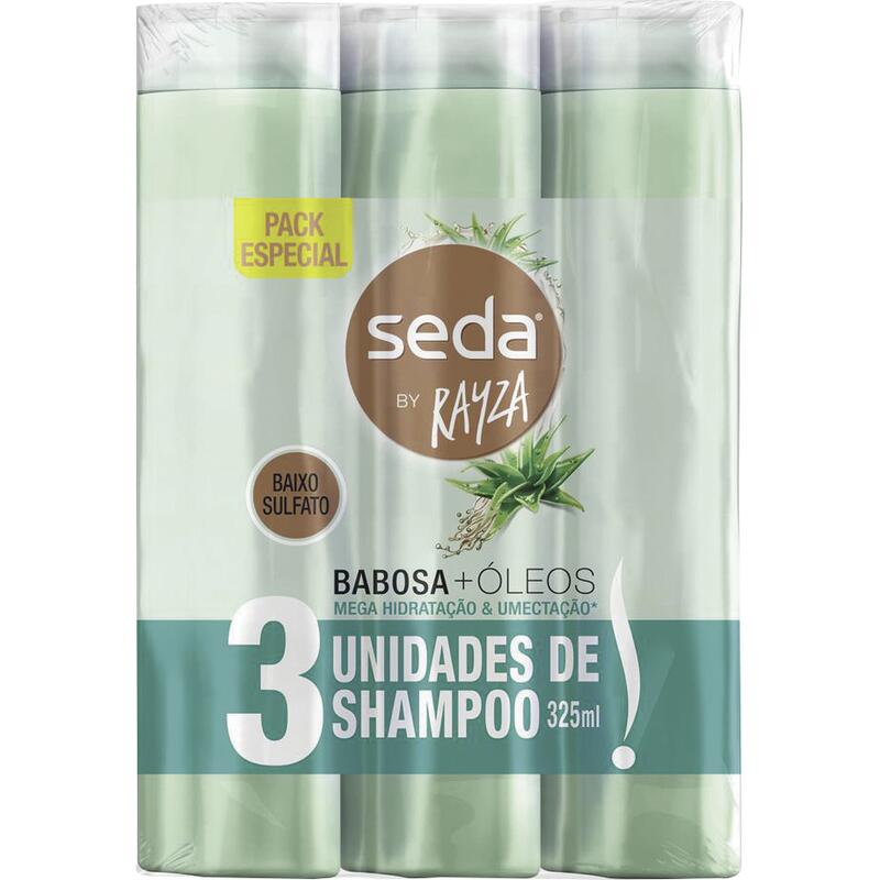 Kit Shampoo Seda Babosa 3x325ml