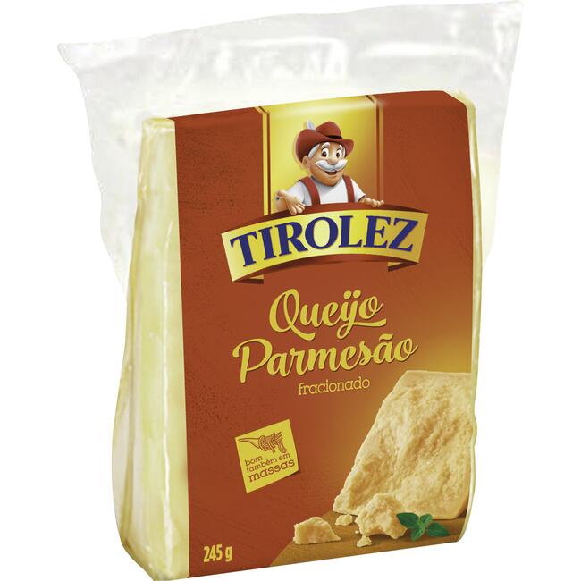 Queijo Parmesão Tirolez Fracionado Peça com 245g