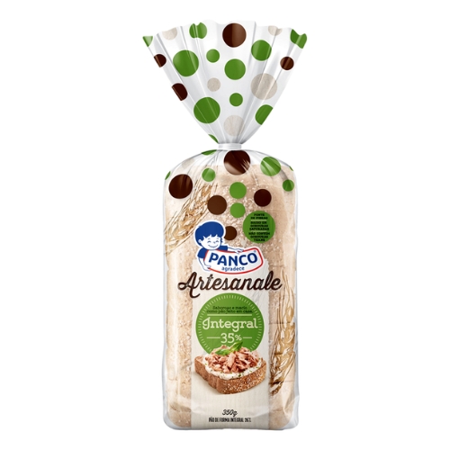Pão de Forma Integral Panco Pacote 350g