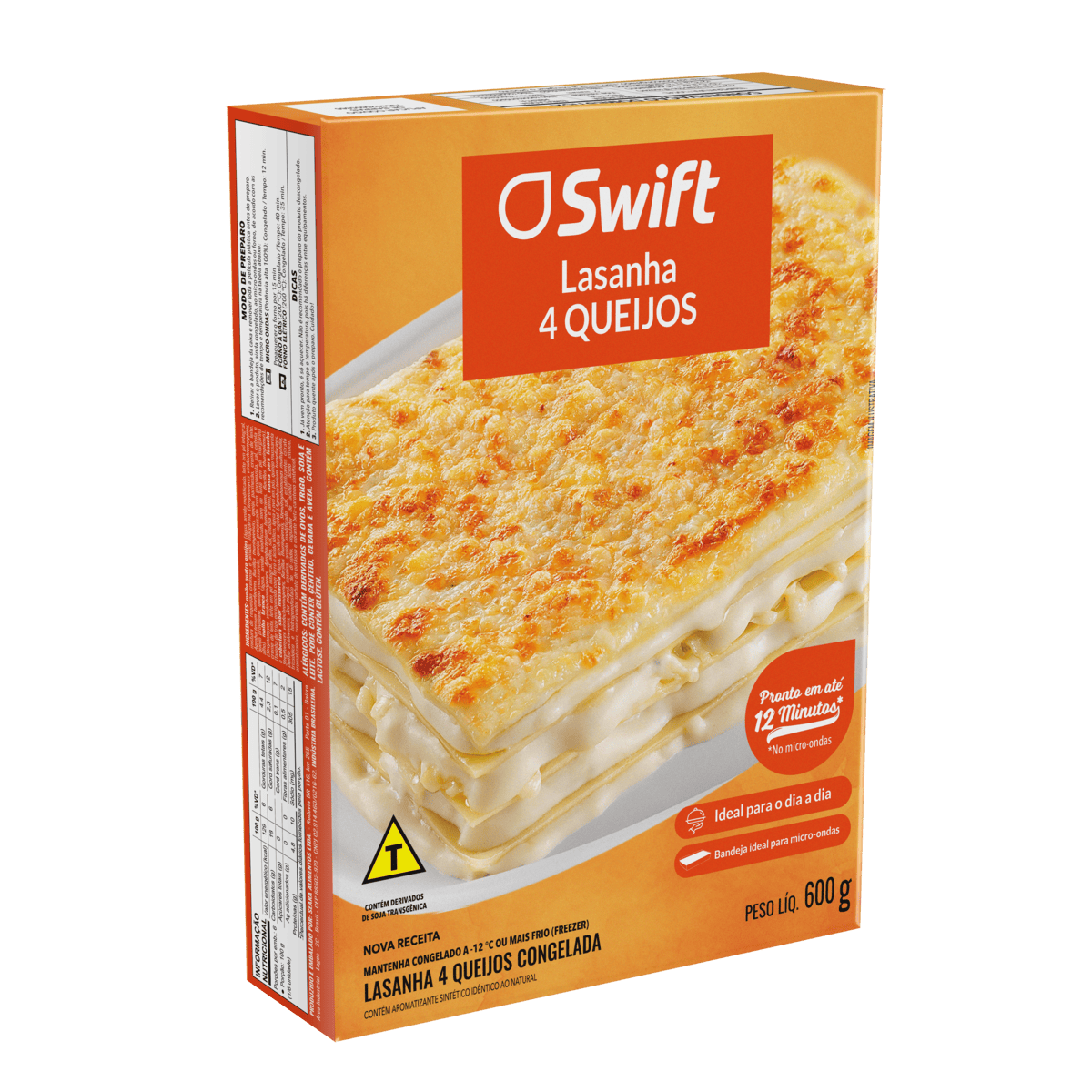 Lasanha Swift 4 Queijos 600g