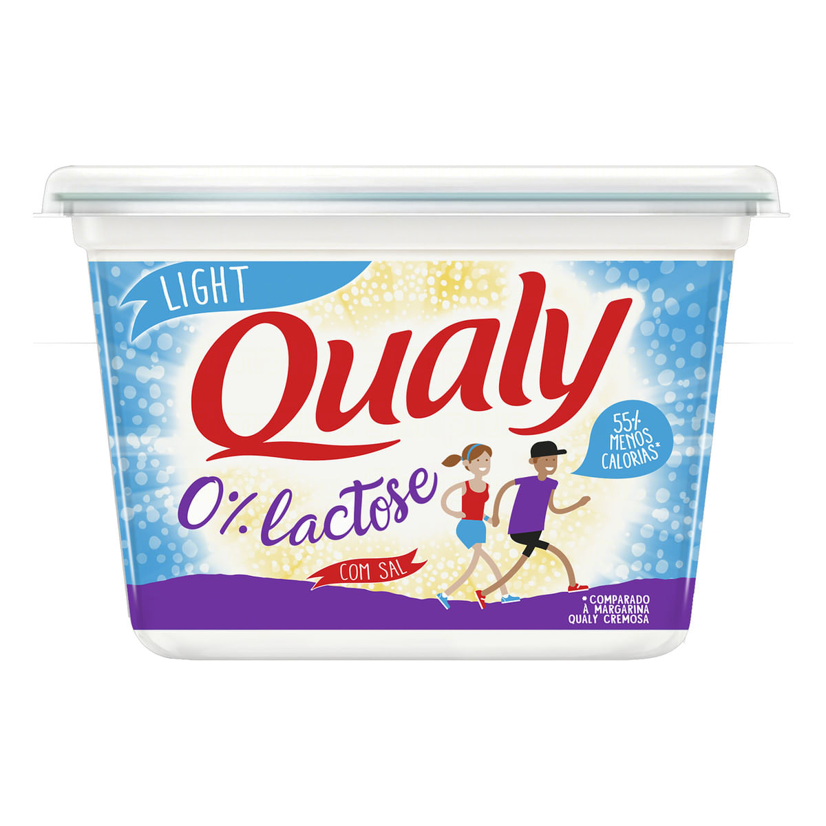 Margarina com Sal Light Zero Lactose Qualy Pote 500g