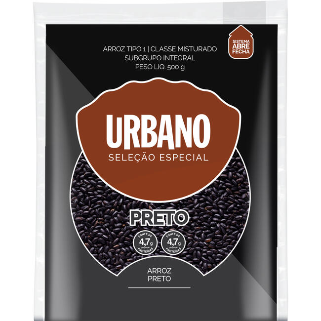 Arroz Urbano Preto 500g