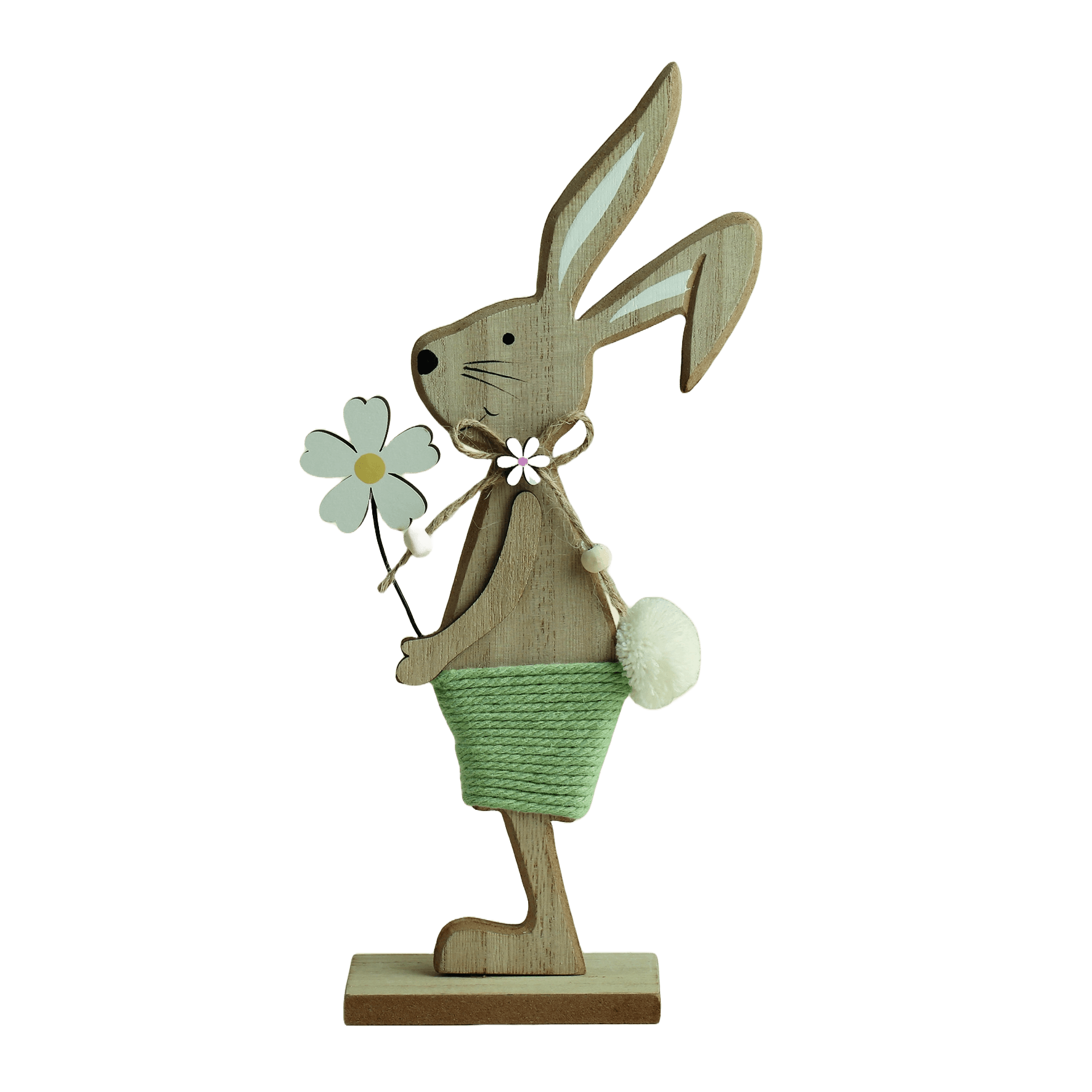 Coelho Decorativo Easter MDF 27X13CM - A\CASA