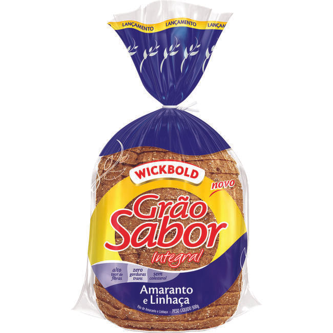 Pão Grão Sabor Wickbold Amaranto e Linhaça 500g