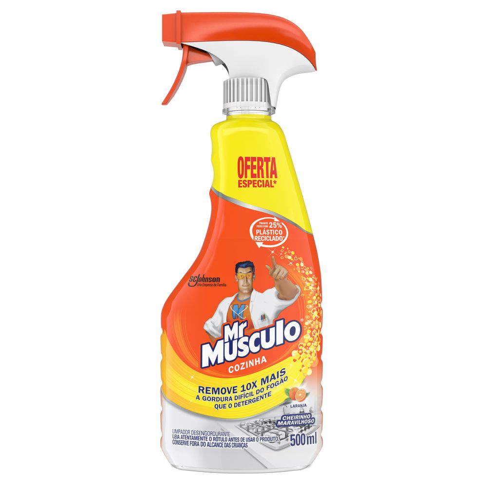 Desengordurante Mr Músculo Cozinha Laranja Aparelho 500ml
