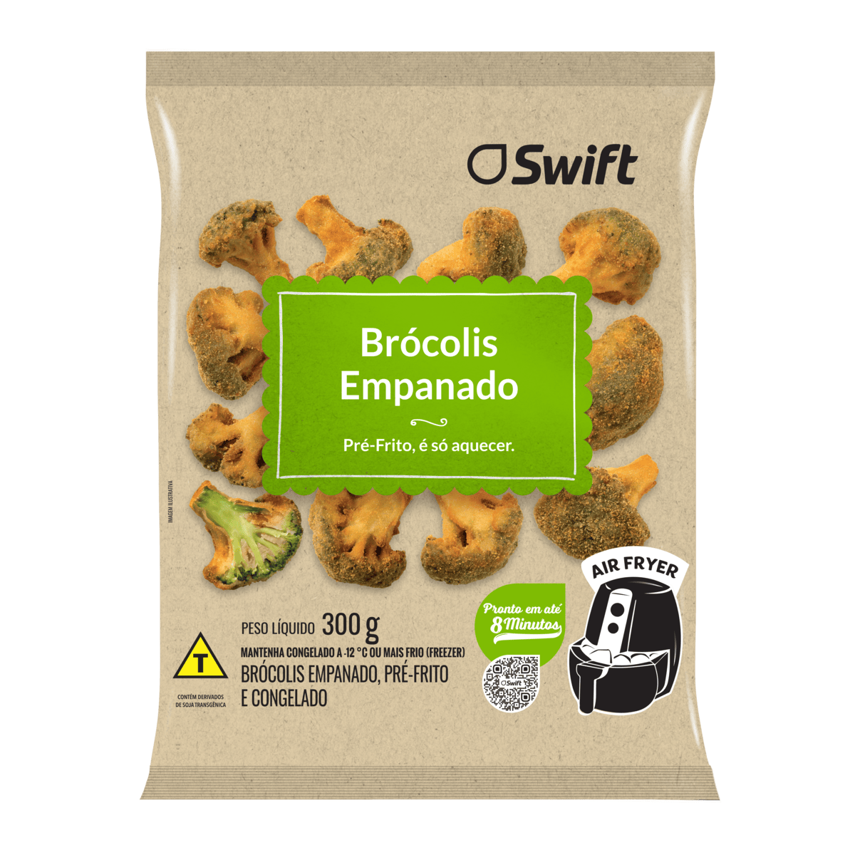 Brócolis Empanado Pré Frito Swift 300G