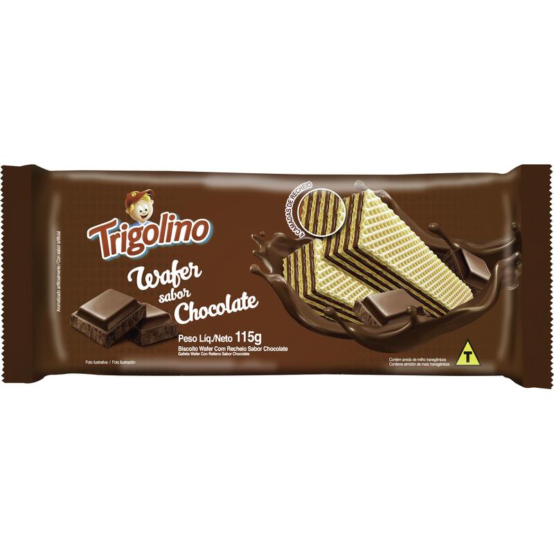 Biscoito Wafer Trigolino Chocolate 115g