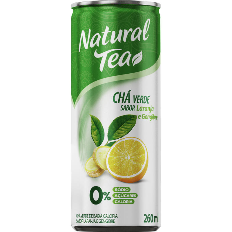 Chá Verde Natural Tea Laranja e Gengibre 260ml