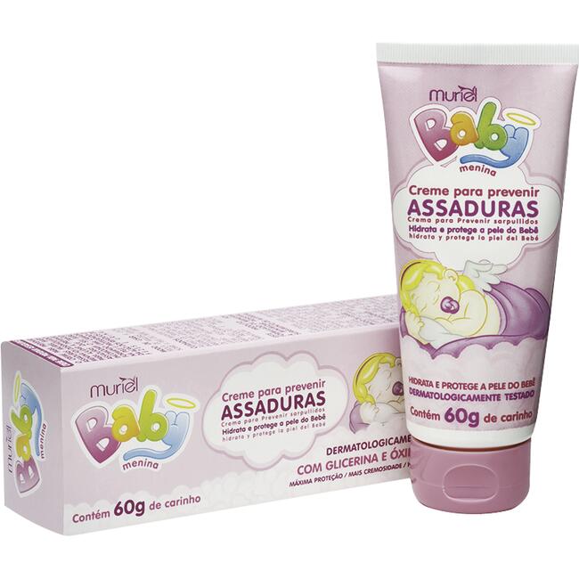 Creme para Assaduras Muriel Baby Rosa 60g