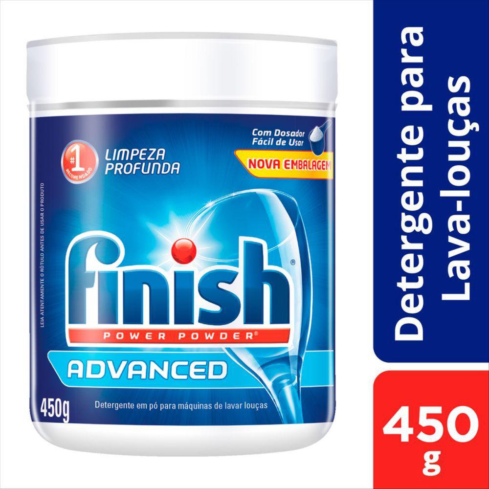Detergente para Lava Louças em Pó Finish 450g