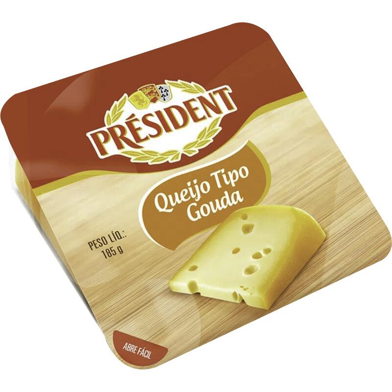 Queijo Gouda Président Fracionado 185g