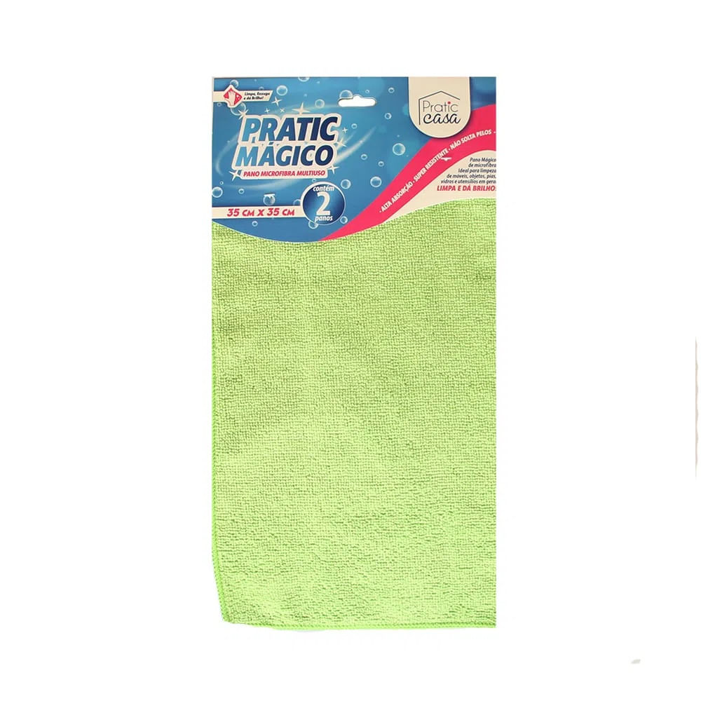 Pano Mágico Pratic Casa Pia 35x35cm com 2un