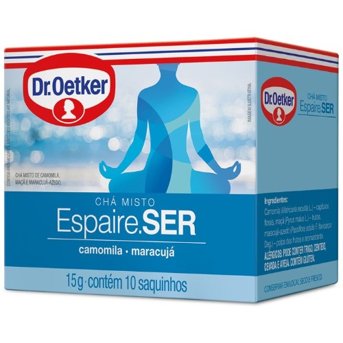 Chá Dr. Oetker Camomila e Maracujá 15g