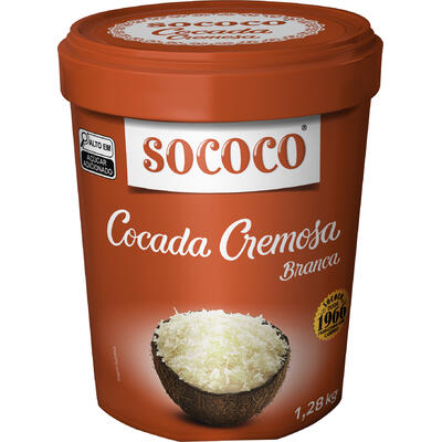 Doce Cocada Sococo Branca 1,28kg