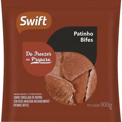 Carne Bovina Bife de Patinho Swift Congelada 900g