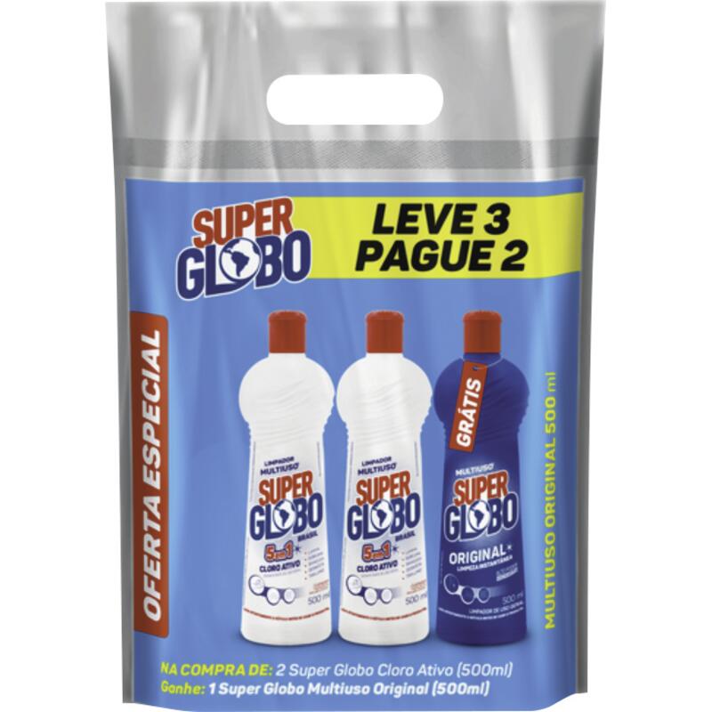 Kit Super Globo Multiuso/Cloro Ativo
