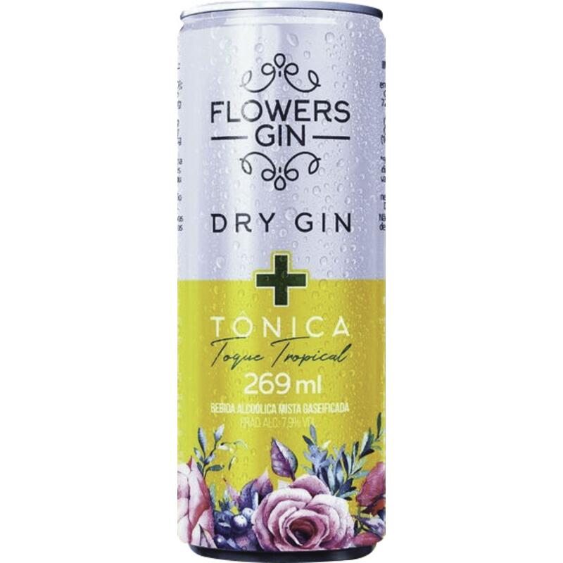 Bebida Gin Tônica Flowers Tropical 269ml