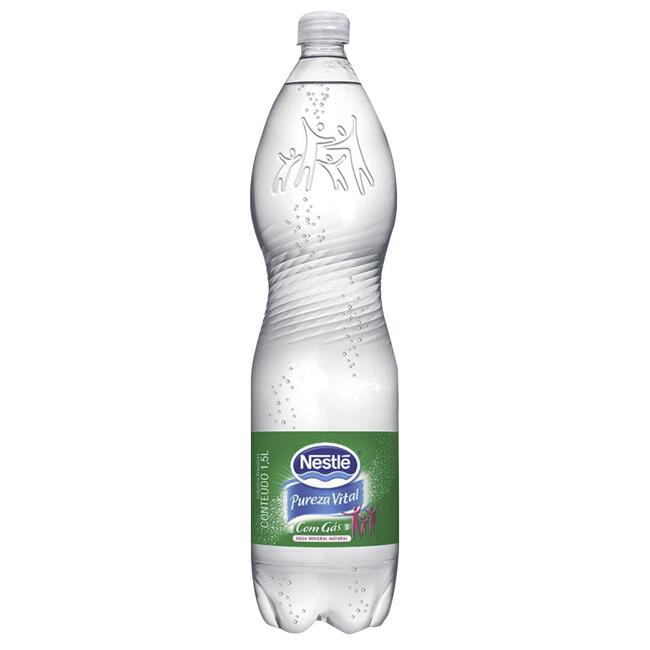 Água Mineral Nestlé Pureza Vital Com gás 1,5L