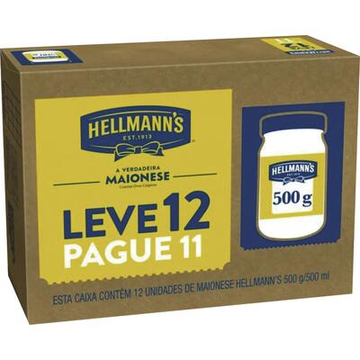 Maionese Hellmann's 12x500g