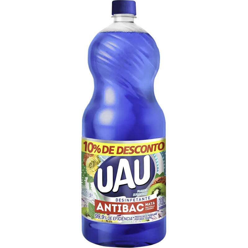 Desinfetante Antibac Uau Flor e frescor 2L