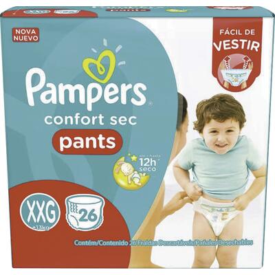 Fralda Descartável Pampers Pants - XXG 26 un