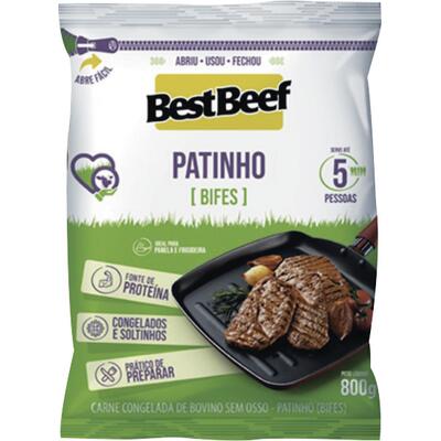 Carne Bovina Patinho Best Beef Congelada Bifes 800g