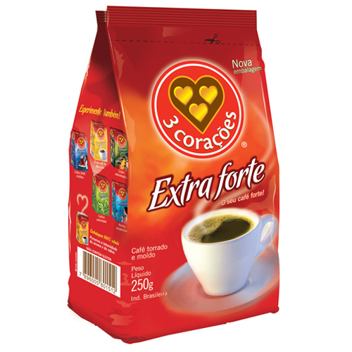 Café 3 Corações Extra Forte 250g