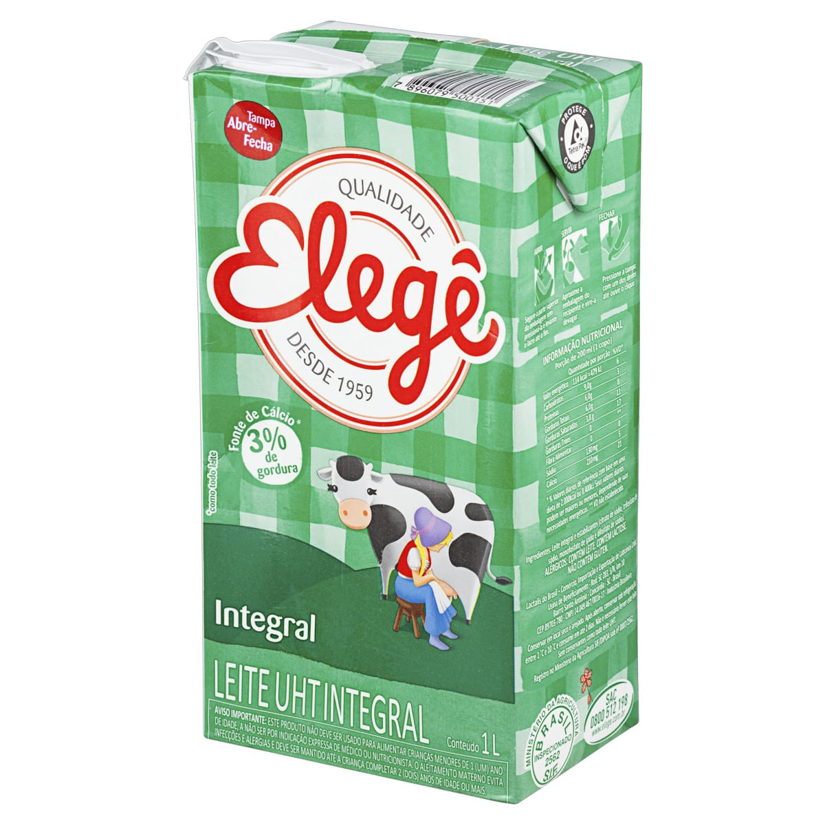 Leite Elegê UHT Integral 1L