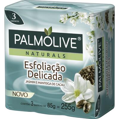 Sabonete Palmolive Naturals Suave Esfoliação Delicada 3x85g