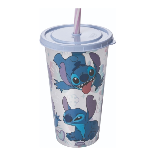 Copo Plasutil Decorado Stitch 500ml