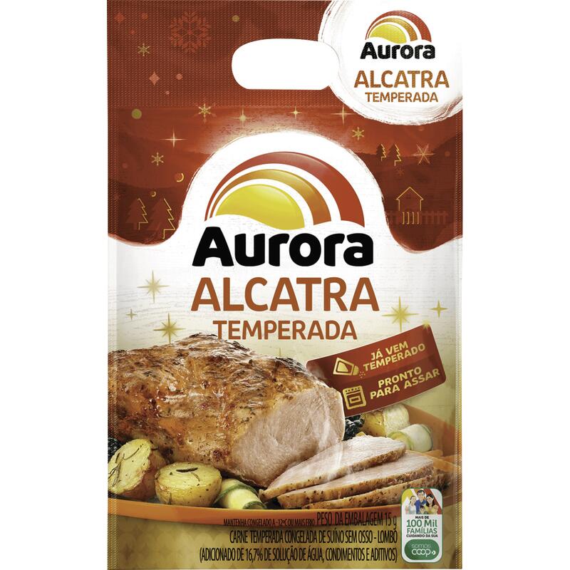 Carne Bovina Alcatra Temperada Aurora Churrasco Fácil 800g