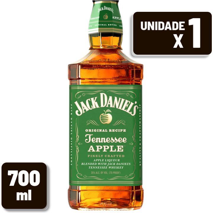 Whisky Jack Daniel's Apple Garrafa Vidro 700ml