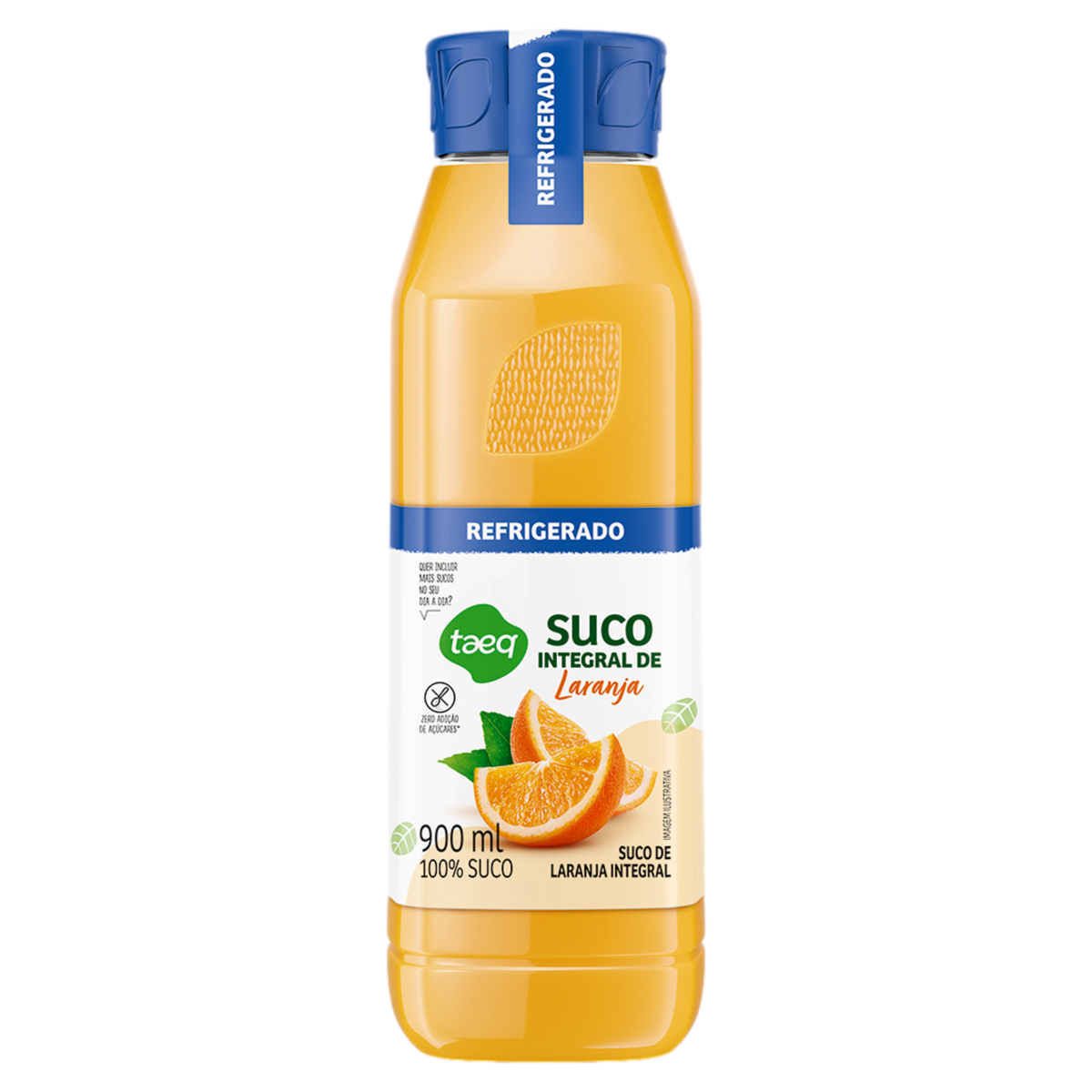 Suco Integral Laranja Taeq Refrigerado Garrafa 900ml